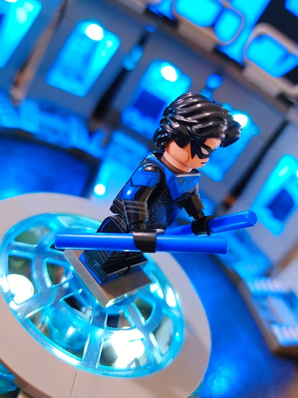 Batman Nightwing Minifigure Lego Compatible